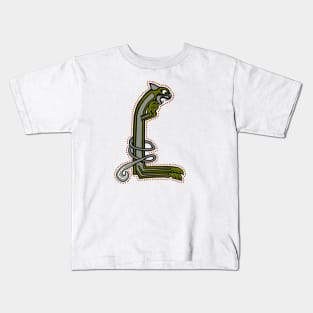 Celtic Cat Letter L Kids T-Shirt